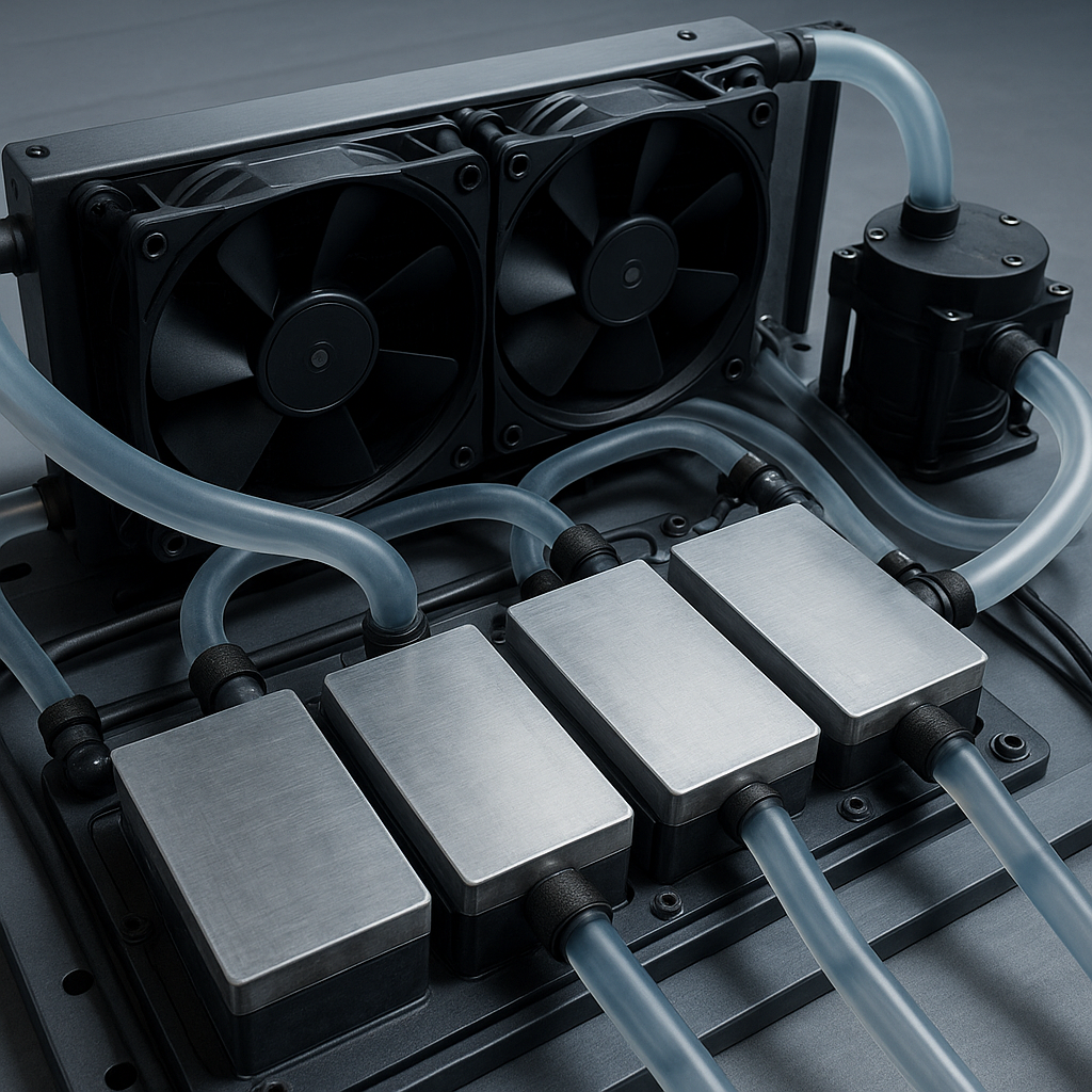 Integrated cryogenic cold chain with cooling loops and shielding