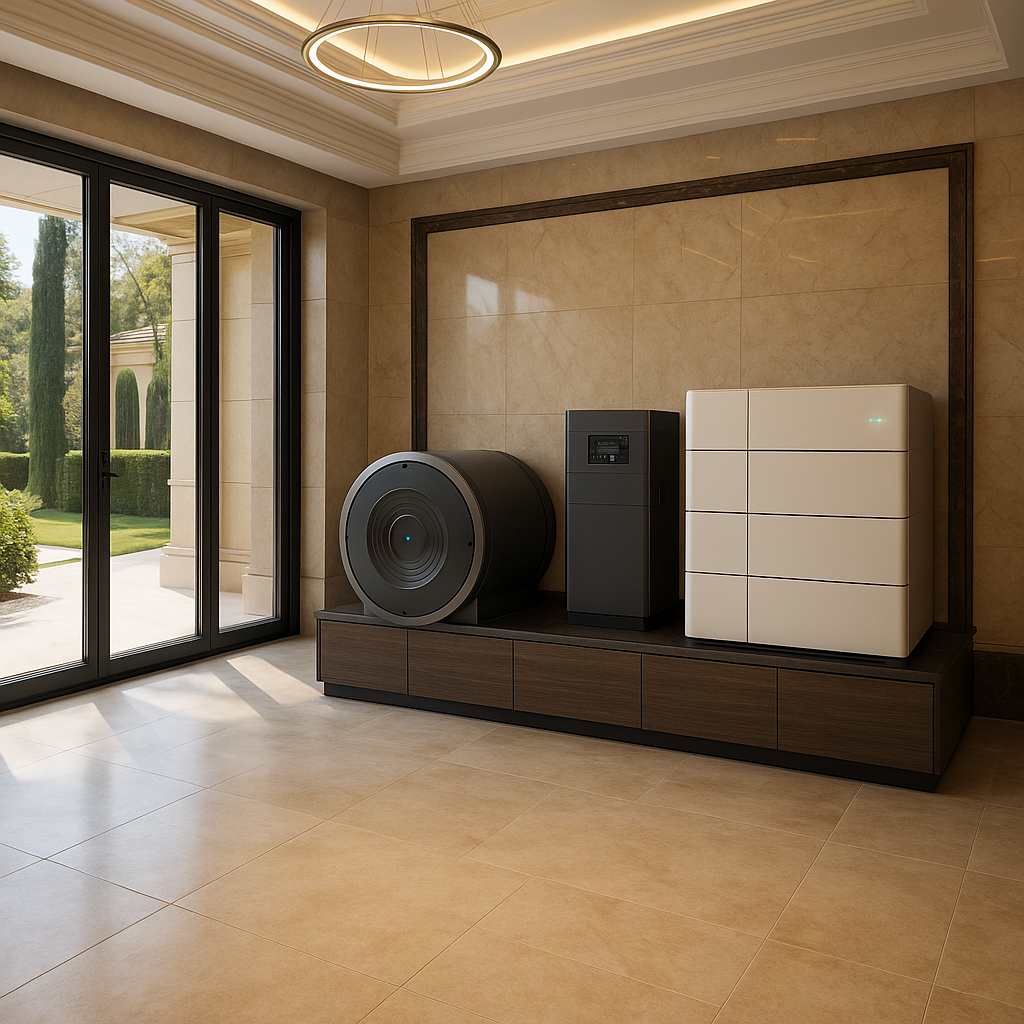 Rendering of the hybrid flywheel and battery enclosure