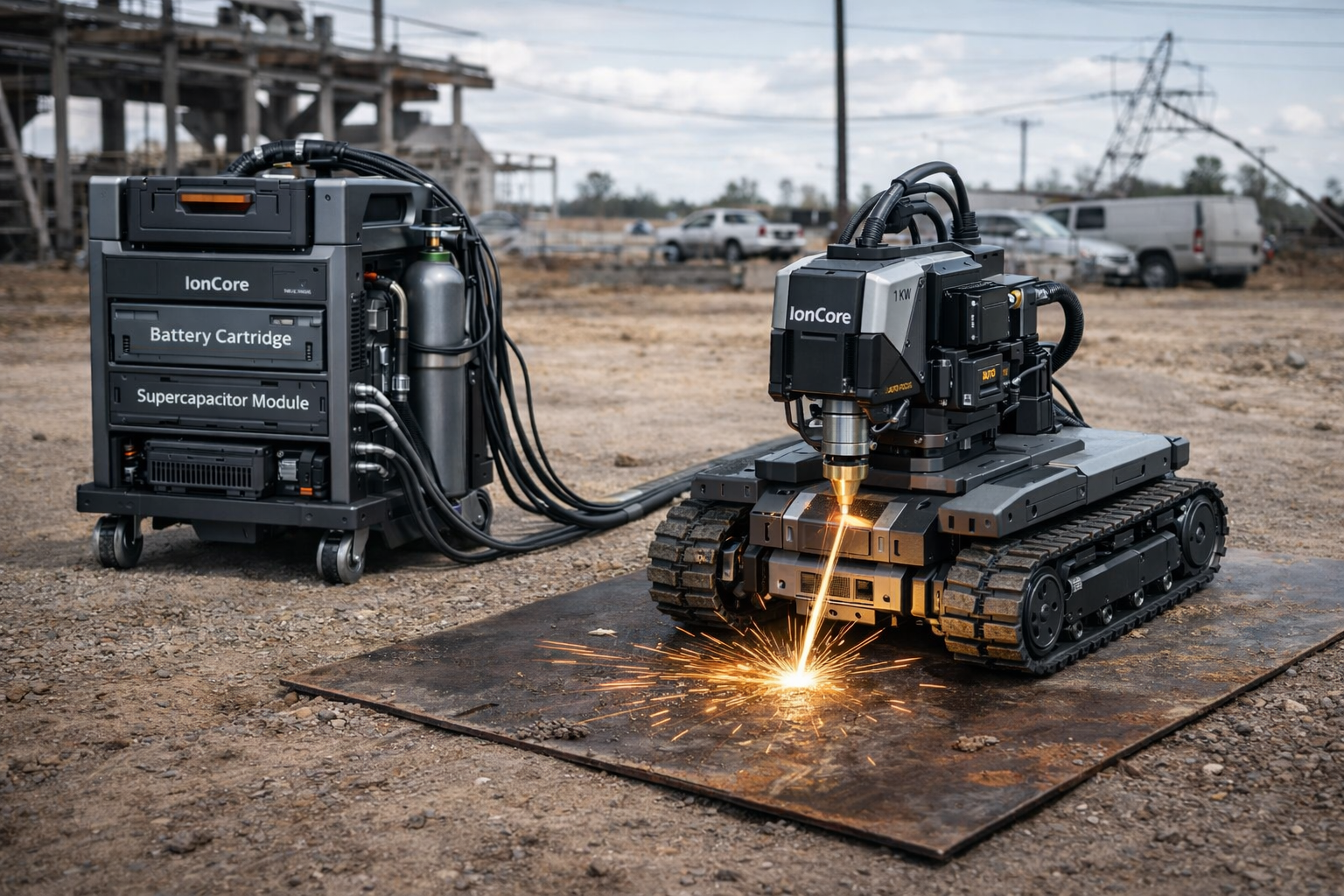 IonCore FiberCut laser platform side profile